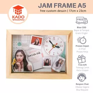 Jam Frame A5 Pop Kado Birthday / Ulang Tahun / Ultah