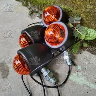 Lampu Sein 4pcs CB GL Thunder Tiger Lampu Sein LED Scrambler Tracker Lampu Sein Japstyle