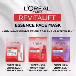 Loreal Revitalift Pro Youth Face Mask - Loreal Revitalift Essence Face Mask - Masker Wajah Loreal