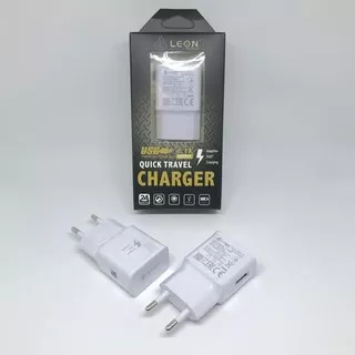 Travel Batok Adaptor USB 2A LEON Quick Charging 100% Original Charger Termurah