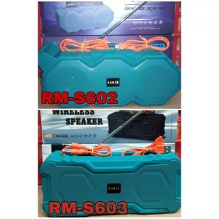 Speaker Bluetooth Romis RM-S602 & RM-S603 - Wireless Speaker Portable Support Kabel Aux