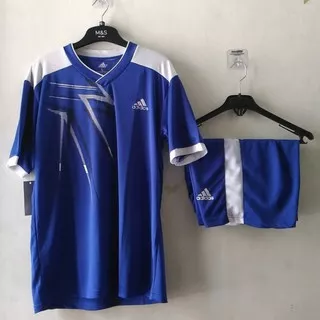Setelan Jersey Sepakbola Kaos Tim Futsal Adidas BS2 Biru