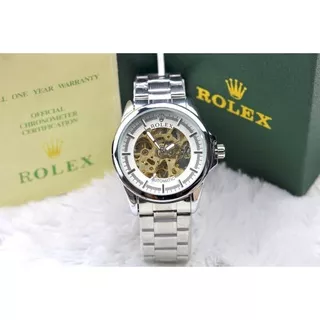 ( COD ) Jam Tangan Rolex Automatic Rantai Otomatis Super Premium