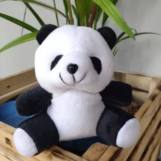 Boneka Panda Mini / Panda Kecil Polos / Boneka Beruang Untuk Buket Bunga / Souvenir / Hadiah Untuk Mainan Anak