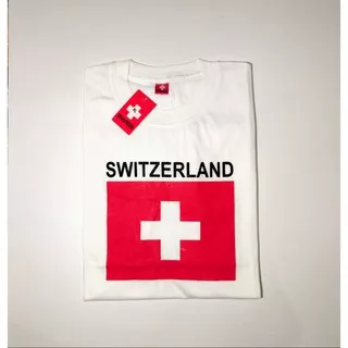 Souvenir kaos  dari negara Switzerland / Swiss