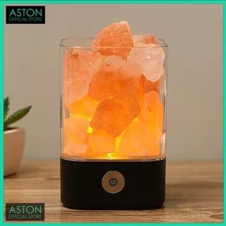 Lampu Tidur LED Crystal Salt Lamp Himalaya Lava Lamp (ICOCO) / Lampu Tidur Garam Himalaya / Lampu Tidur Anak / Lampu Tidur Kesehatan / Lampu Tidur Pembersih Udara / Lampu Tidur Dengan Garam Himalayan