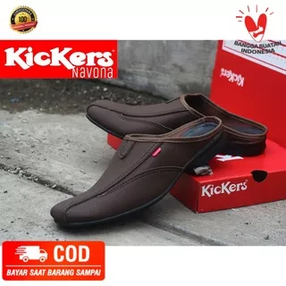 SEPATU sandal KULIT  Pria ASLI ORIGINAL FHASION SANTAI RESMI KERJA KANTOR - SENDAL SLIP ON SELOP SLOP SLIDE SIPRT KULIT COWOK - SANDAL INDIAN PRIA