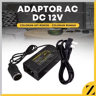 [ Adaptor AC DC ] Adaptor Ac to Dc 12V Ac ke DC Lighter Socket Converter Konverter 220V to 12V