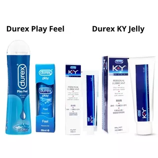 SAFETY PACK Durex KY Jelly Lubricant / Play Feel Pleasure Gel Intimate Lube Pelumas 100ml / 50ml