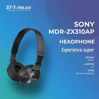 Sony Monitoring Headphones MDR-ZX310 AP / ZX 310AP / ZX-310AP - Black