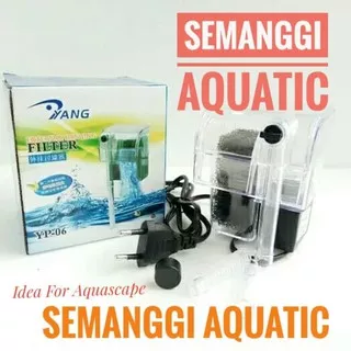 Filter Aquascape / Filter Gantung Aquarium / Filter Hang On Yang YP 06