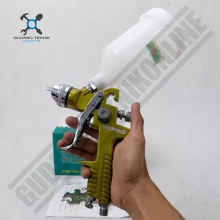 Spray Gun Wipro HVLP F200G 600cc - Alat Semprot Cat Low Preasure Tabung Atas 600ml