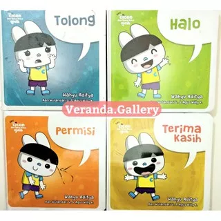 023 Fun Cican Seri Kata Ajaib Tolong Maaf Terimakasih Halo Permisi Boardbook Bardbook Mizan Naura