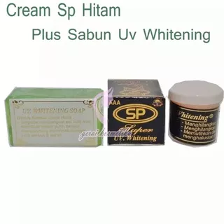 Cream SP Hitam Super UV Whitening Plus Sabun UV Whitening Transparan Original