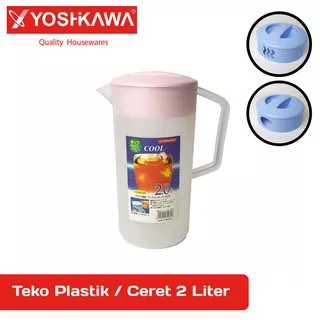 YOSHIKAWA Ceret Plastik Teko Plastik 2 Lt Tempat Air Minum Plastik PINK