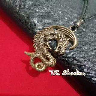 Kalung Tali Korea Per Bandul Motif Naga KTK-850