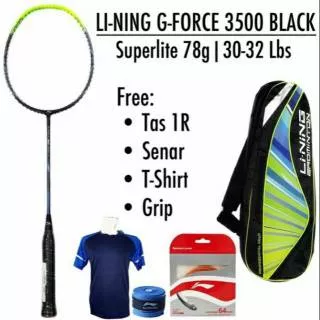 RAKET BADMINTON LINING G-FORCE 3500 SUPERLITE ORIGINAL BULUTANGKIS HARGA MURAH SURABAYA ADHA SPORT