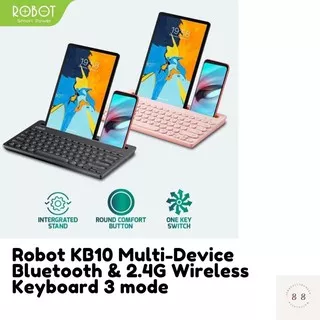 Keyboard Robot KB10 Multi-Device Bluetooth and 2.4G Wireless 3 Connection Mode