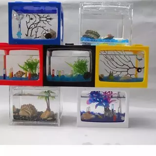 Model Terkini Aquarium / Aquarium Minimalis / Aqurium Mini LED / Aquarium Mini Lego K30....