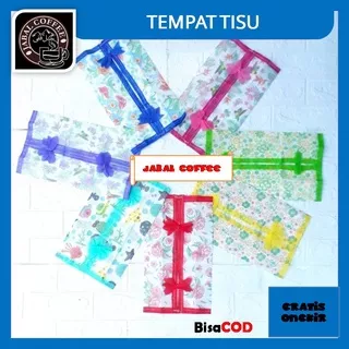 Tempat Tissue Portable Murah / Tempat Tisu Motif Bunga / Sarung Tisu Kotak 08