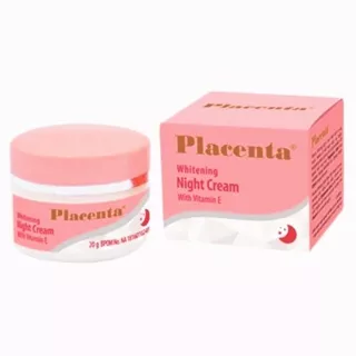 PLACENTA Whitening NIGHT cream with vitamin E (krem malam placenta) original