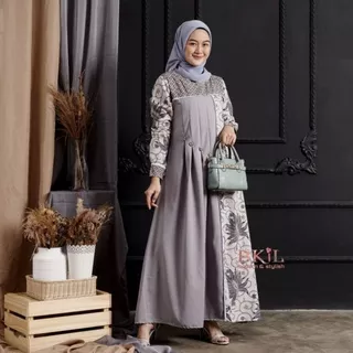Baju Gamis model terbaru motif batik terlaris kekinian baju Batik Wanita Modern Atasan Batik Wanita Batik
