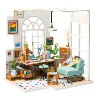 Robotime DIY Mini Dollhouse Building Model Home Decoration toys Soho time DGM01