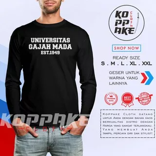 Kaos Kampus UGM Universitas Gadjah Mada 1949 Lengan Panjang Baju Distro