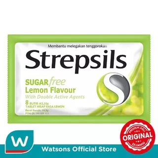 Strepsils Sugar Free Lemon Flavour With Double Active Agents