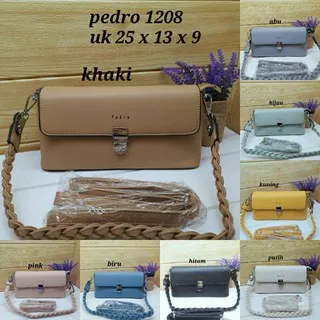 Tas pedro import / tas selempang wanita pe-dro 2 tali / tas import 2 tali / tas pedro uk 25 x 13 x 9