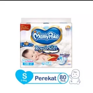 Mamypoko S80 Royal Soft Extra Dry Popok Perekat Bayi