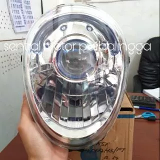 Reflektor lampu depan scoopy fi headlight scoopy injeksi 2013-2016 headlamp scoopy f1 honda