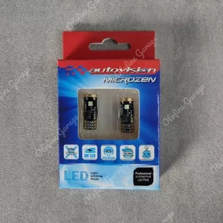LED T10 Autovison Superbright (White/Ice Blue/Warm White), Lampu Kota/Senja, Plat Nomor, Plafon dll