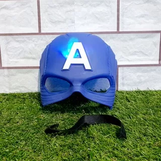 Topeng Captain America LED - Capt Amerika Mask Anak Edukatif Avengers