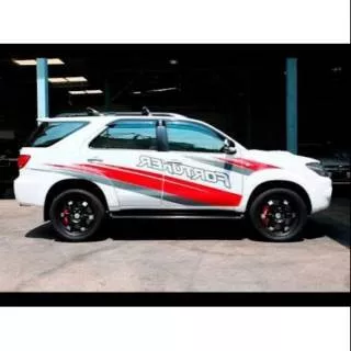 Stiker mobil fortuner pajero sport striping list mobil Mitsubishi pajero sport Toyota fortuner keren