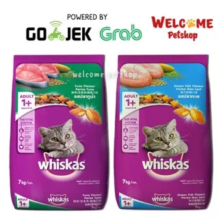 WHISKAS 7KG / 7 KG TUNA OCEAN FISH - Makanan Kucing Kering GOJEK