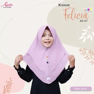 Jilbab anak tk sd murah terbaru by azamka khimar  felicia kids