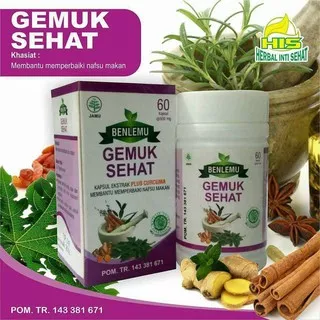 Kapsul Gemuk Badan Herbal Inti Sehat AL Ghuroba