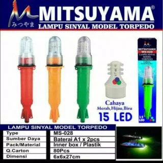 LAMPU NELAYAN /LAMPU SINYAL OUTDOOR  LAMPU TORPEDO BESAR 15 LED