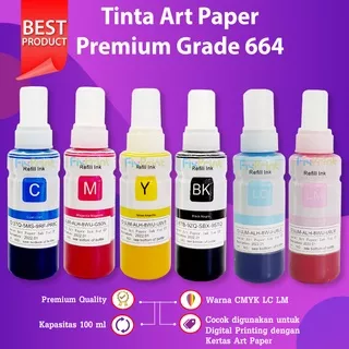 Tinta Art Paper Premium Ink Black 100 ml Artpaper refill Printer Epson L100 L110 L120 L200 L210 L220