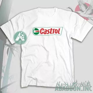 Kaos Otomotif Castrol Oil Logo Baju Club Racing Motor Mobil Custom Tshirt Cotton Combed 30s 7534