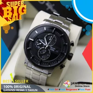 JAM ALEXANDER CHRISTIE PRIA ORIGINAL AC 6323 TERBARU TALI RANTAI SILVER ORI MURAH ANALOG KEREN NEW