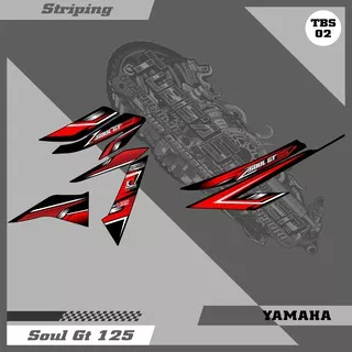 Sticker Striping Variasi Yamaha Soul GT 125 - Striping Motor Soul GT 125. TBS 002