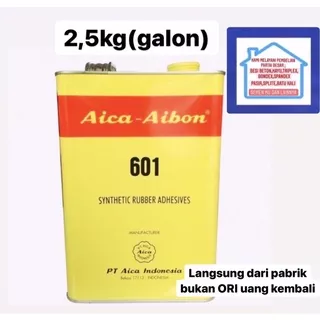 Lem Aica-Aibon 2.5kg Lem Aibon Kuning Galon Perekat Serbaguna Lem Aibon 2,5kg Lem Logam Fiber Kulit Plastik Kayu Karpet Papan Dll