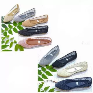 SEPATU BALET JARING/FLATSHOES BRUKAT/FLATSHOES SEPATU FLAT NYAMAN SIMPLE