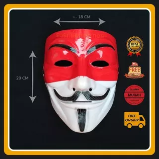 Topeng Anonymous Indonesia hecker hacker original mainan anak hitam anonimus topeng murah joker ORI terlengkap