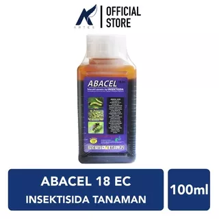 ABACEL 18 EC Insektisida-Abamektin-Obat-Racun Kontak dan Lambung Hama-Trip-Trips-Ulat Grayak Tanaman-Tumbuhan-Bunga 100 ml-100ml