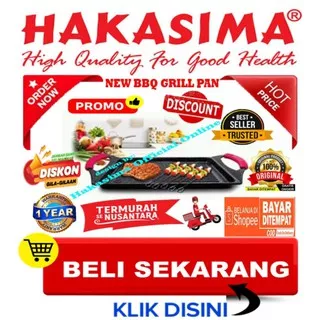 [GARANSI 1thn] HAKASIMA CERAMIC BBQ GRILL PAN PROMO SUPER BIG SALE ALAT MASAK PANGGANGAN SERBAGUNA WAJAN PEMANGGANG