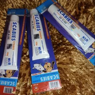 scabies cream 12g obat salep jamur kucing anjing/koreng/gudig/luka