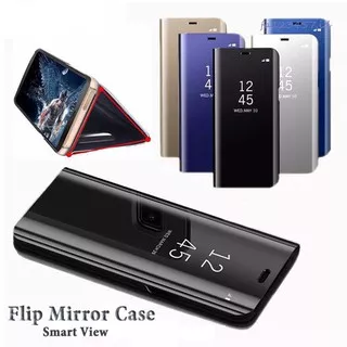 Samsung A7 2018 A9 2018 A50S A30S A50 A20 A30 M30 M20 M10 A10 A70S A70 M30S J7 2015 J7CORE Flip Cover Folio View Mirror Stand Case